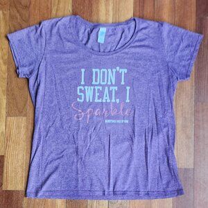 Gildan "I Don't Sweat, I Sparkle" Basketball Hall Of Fame T-Shirt Size XL
